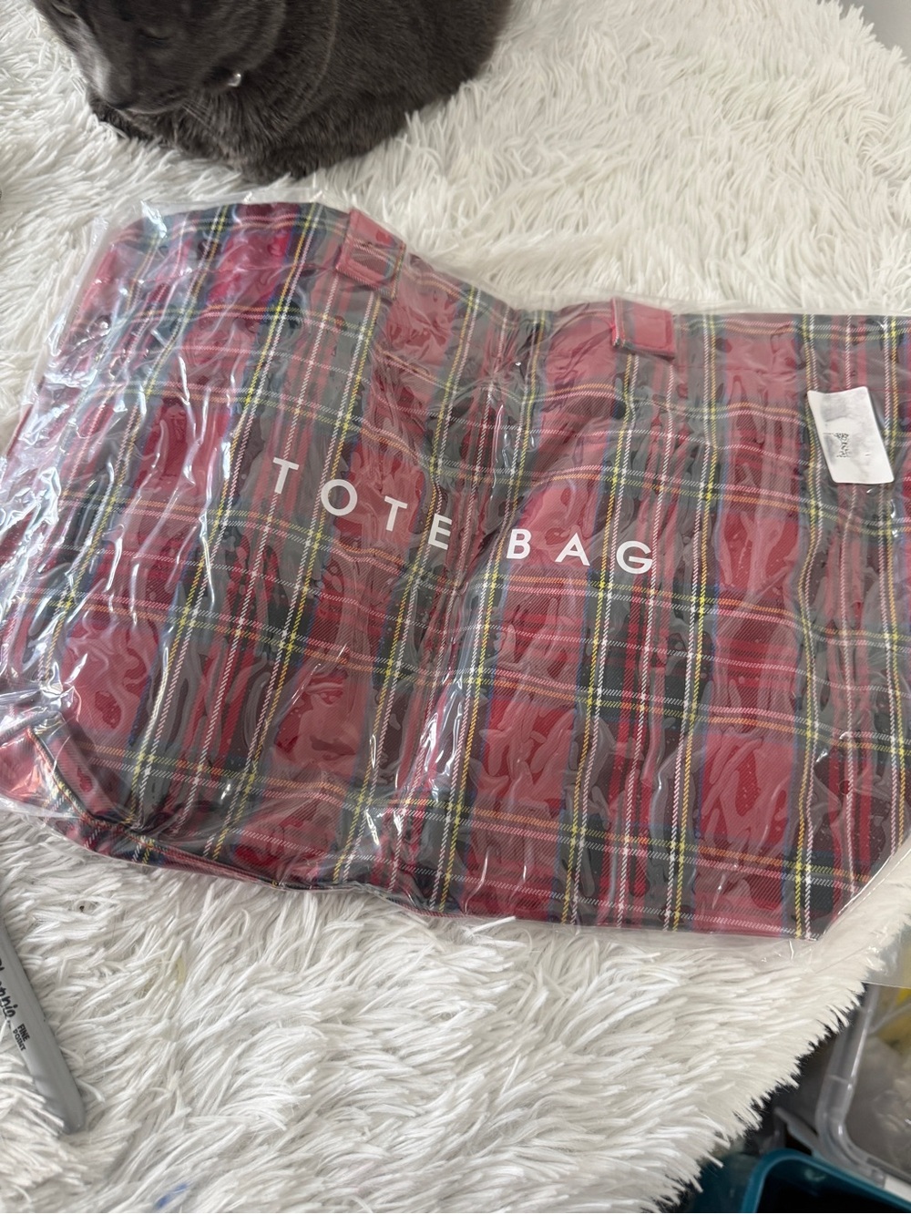 Tartan tote NWT